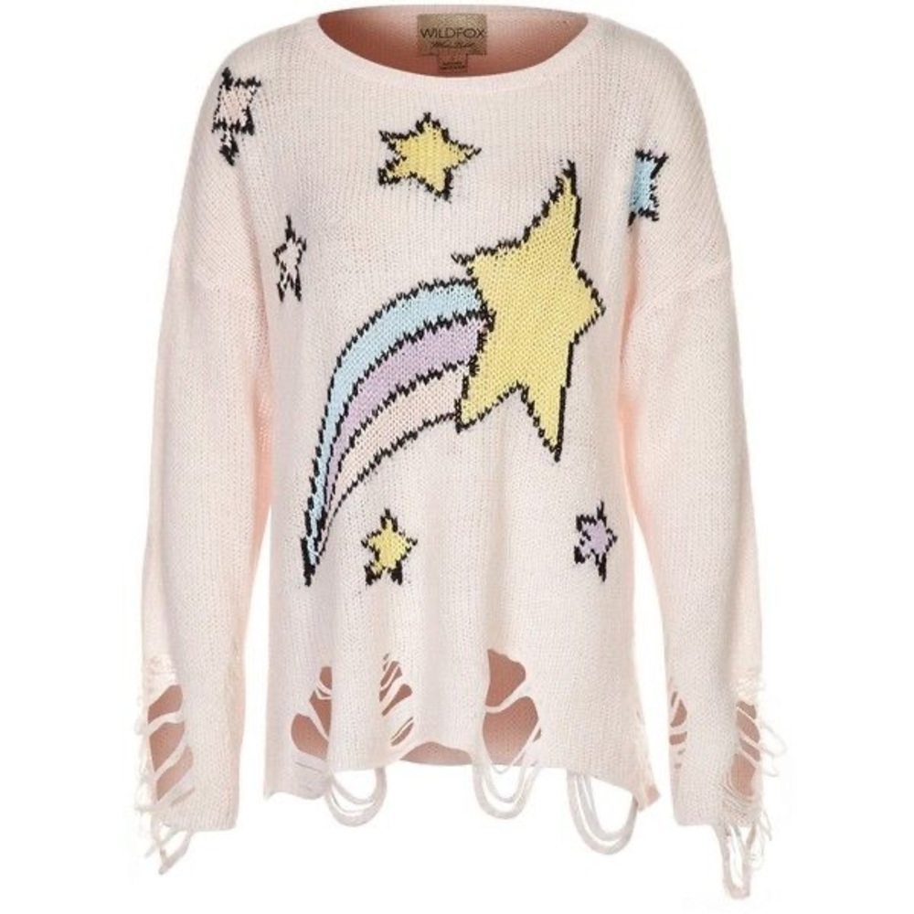 Wildfox shooting star sweater Sz XS